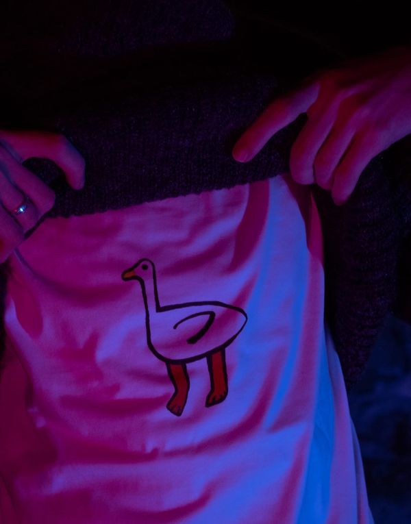 Футболка Оверсайз Гусель Белая - фото 6