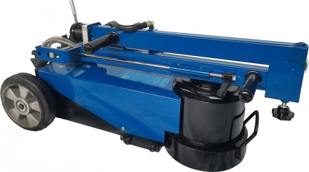 Домкрат пневмо-гидравлический подкатной AE&T HJ-100/50F профессиональный, складной