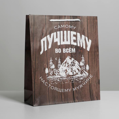 Пакет ламинированный,, «Самому лучшему во всём», ML 21 х 25 х 8 см