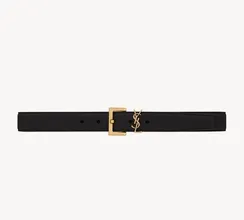 Ремень SAINT LAURENT с пряжкой CASSANDRE