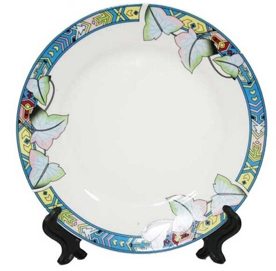 Тарелка ободок "Листья"