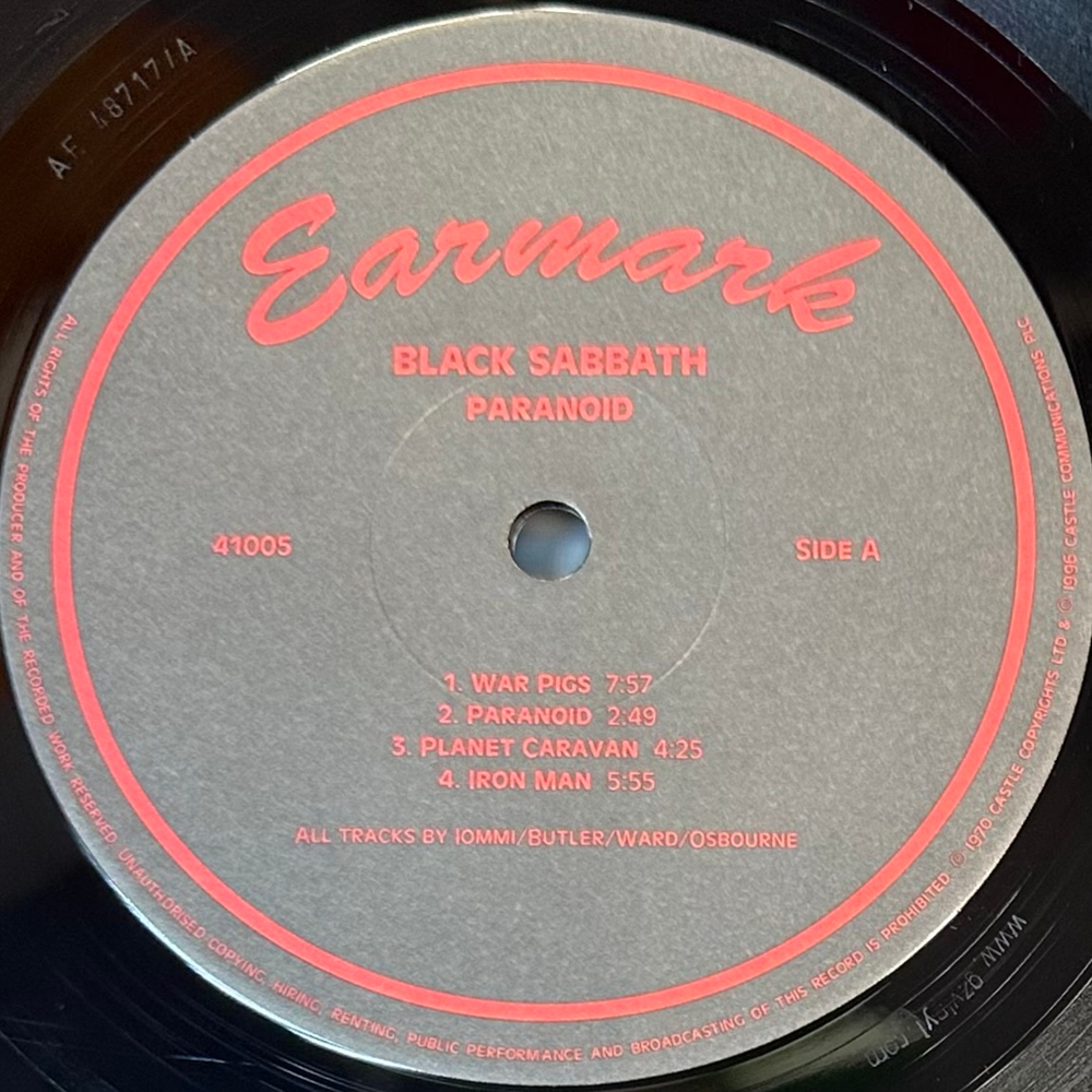 Black Sabbath - Paranoid (Италия 2003г.)