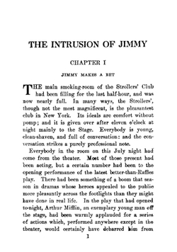 The intrusion of Jimmy | P. G. Wodehouse