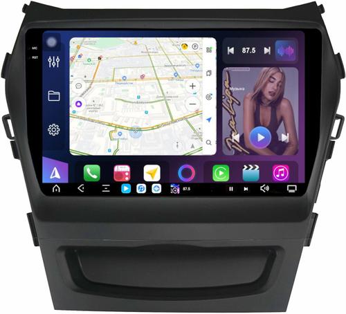 Магнитола для Hyundai Santa Fe 3 2012-2018 (климат на ШГУ) - FarCar S500-TS20 монитор 9.5" 2K QLED на Android 14, Быстрейшая, CarPlay, 4G SIM-слот