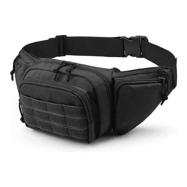 Сумка MOLLE  №723 тактическая на пояс для рыбаков и охотников(черн.)