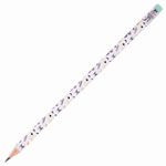 Карандаш чернографитный ЮНЛАНДИЯ "ЩЕНОК", 1 шт., HB, с ластиком, корпус ассорти, 181774