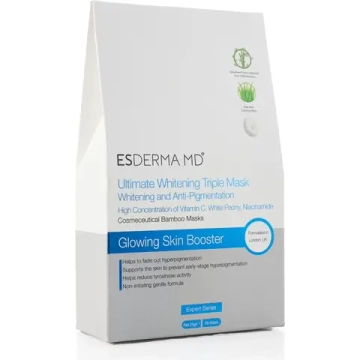 Ultimate Whitening Triple Mask | Маска тканевая выравнивающая цвет лица, 10 шт*25 гр