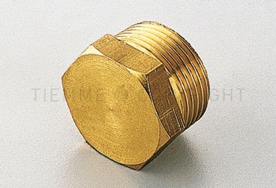 Заглушка латунная Tiemme 1" НР с наружной резьбой фитинг 1500077