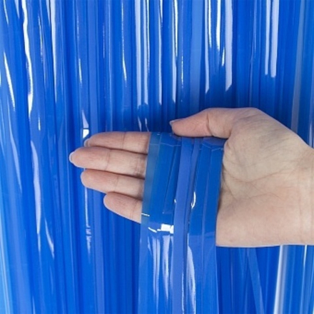 Занавес Дождик Сочный Синий 100*200 см.