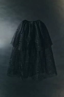 ZARA КЕЙП «ПАУК», ЧЕРНЫЙ