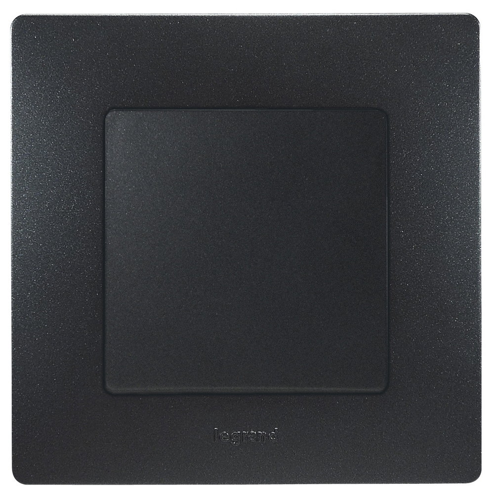 Выключатель 1-клавишный 10А 250В антрацит ETIKA Legrand