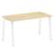 Metal System Стол письменный на А-образном м/к БА.СП-3 Акация Лорка/Металл Белый 1400*720*750