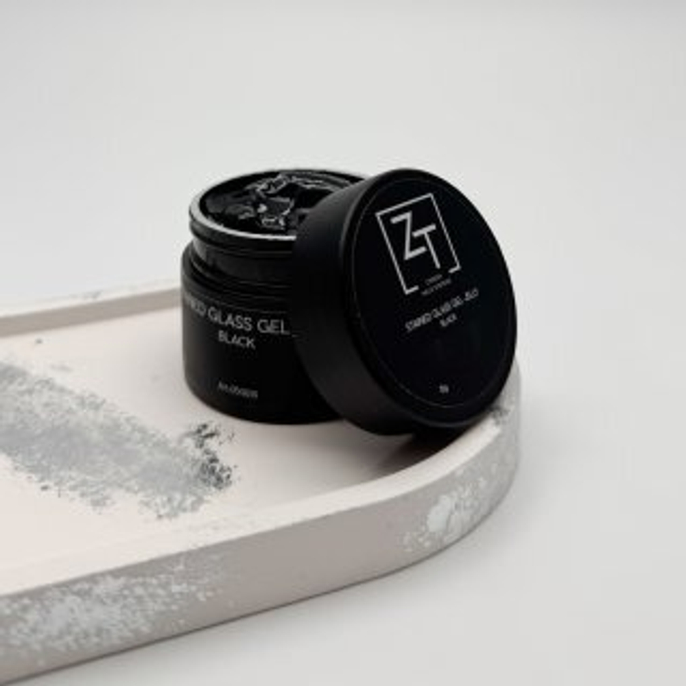 ZT Витражный гель желе "Black" 15 гр.