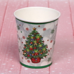 Стакан бумажный 0,2л в наборе 10 шт «Ёлка «