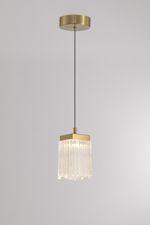 Подвесной светильник MD25020403-1A2 Satin gold, LED/6.4W, 3000K dimmable