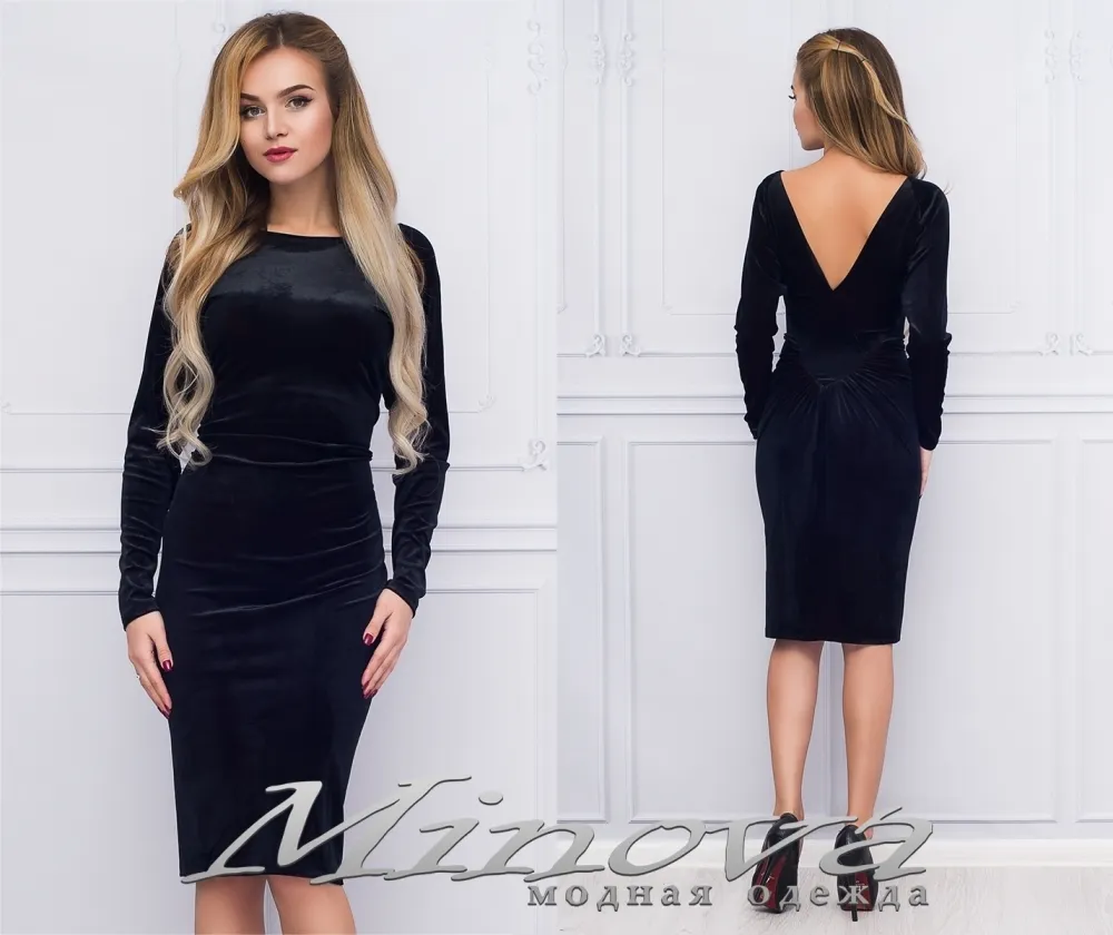 Платье 1022 (черный) Minova