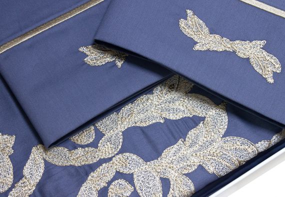 Постельное белье Imperial (голубое) deluxe TIVOLYO HOME Турция