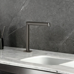 Излив Gessi Anello средней длины, вылет 144 мм, цвет Black Metal Brushed PVD