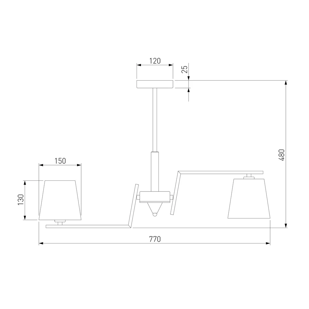 Люстра на штанге Eurosvet OZARK 4690389200878