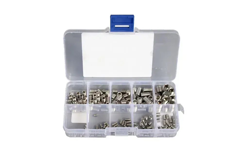 Набор гужонов M3 M4 M5 M6 M8 200 предметов. Винты без шляпки, винт без головки