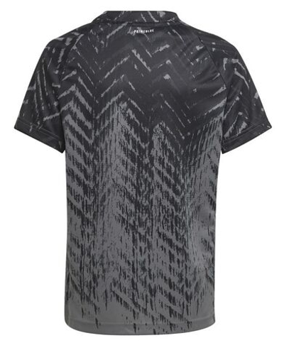 Футболка для мальчика теннисная Adidas B FL Printed T - black