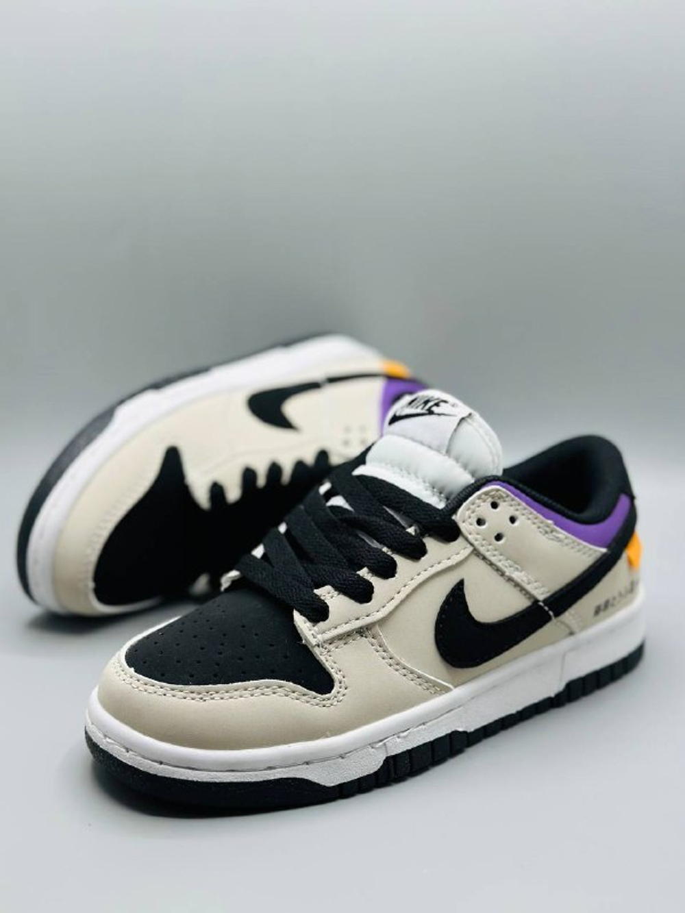 Детские кожаные кроссовки Nike SB Sacai