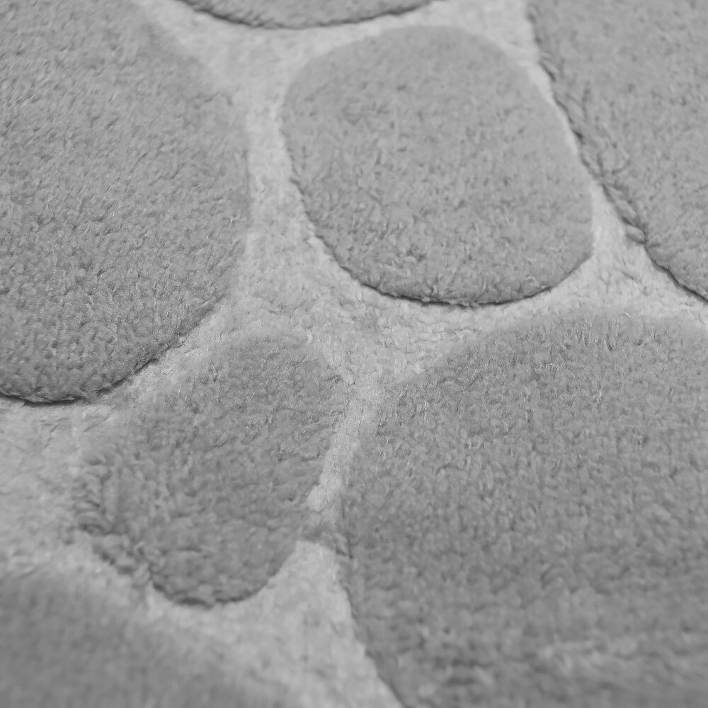 Коврик для туалета Roomis Камни 50*50см, серый