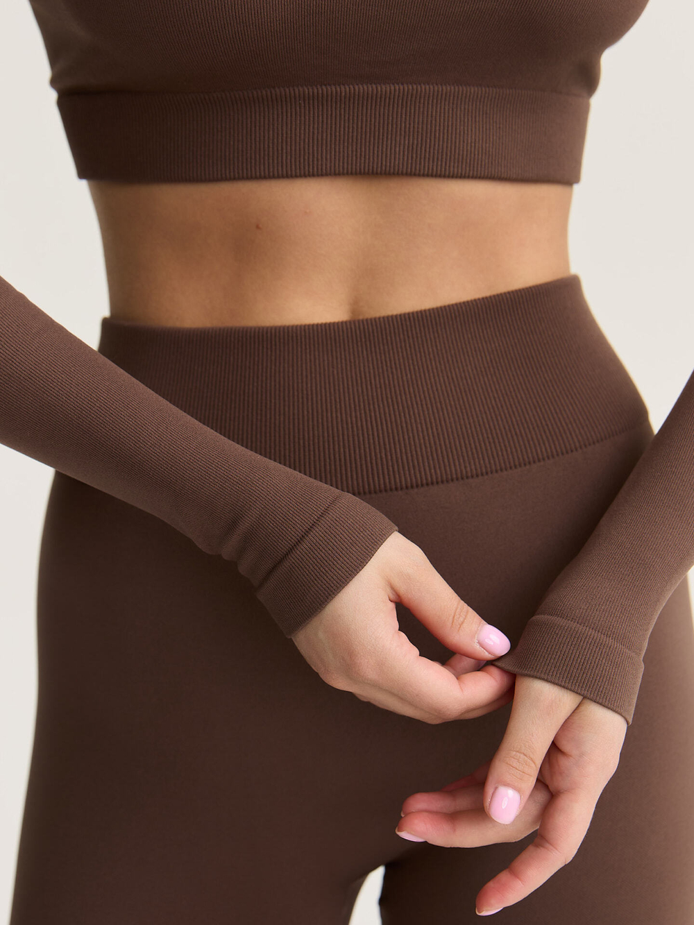 Бесшовные легинсы с высокой посадкой