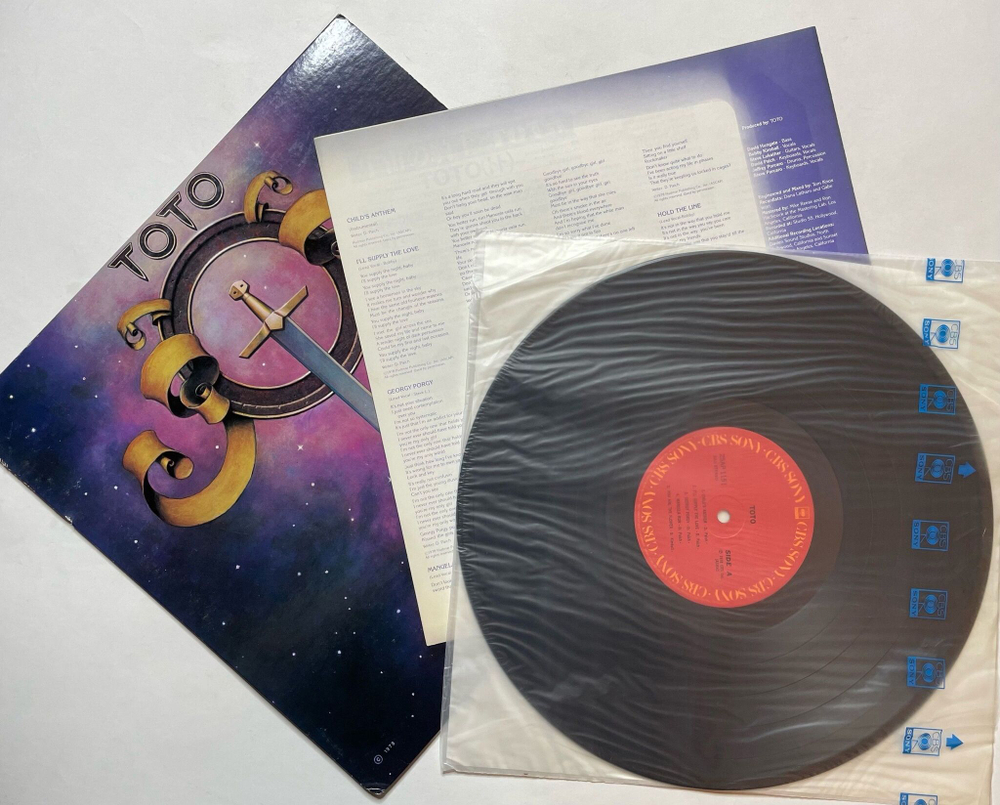 Винтажная виниловая пластинка LP Toto (Japan 1978) (No Obi)