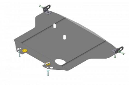 Защита картера Двигателя, Радиатора. 2 мм, Сталь. для Lexus GS 300 1997-2005 MOTODOR.05006