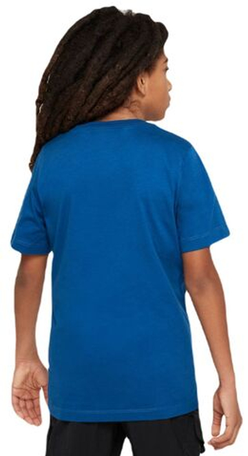 Футболка для мальчика теннисная Nike Kids NSW Tee Embedded Futura - небесный