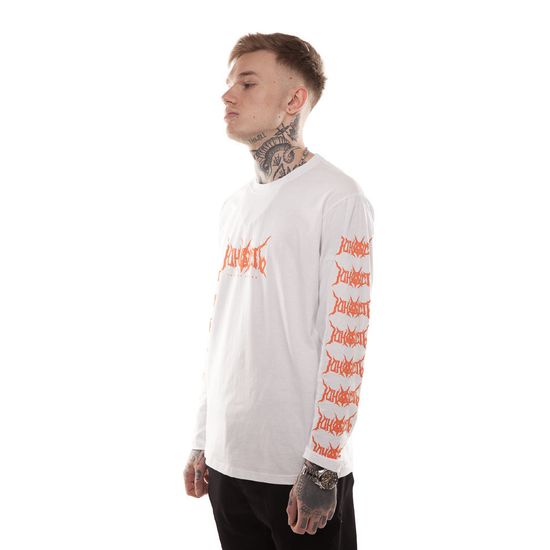 Лонгслив ЮНОСТЬ Танцы на костях Лого Белый