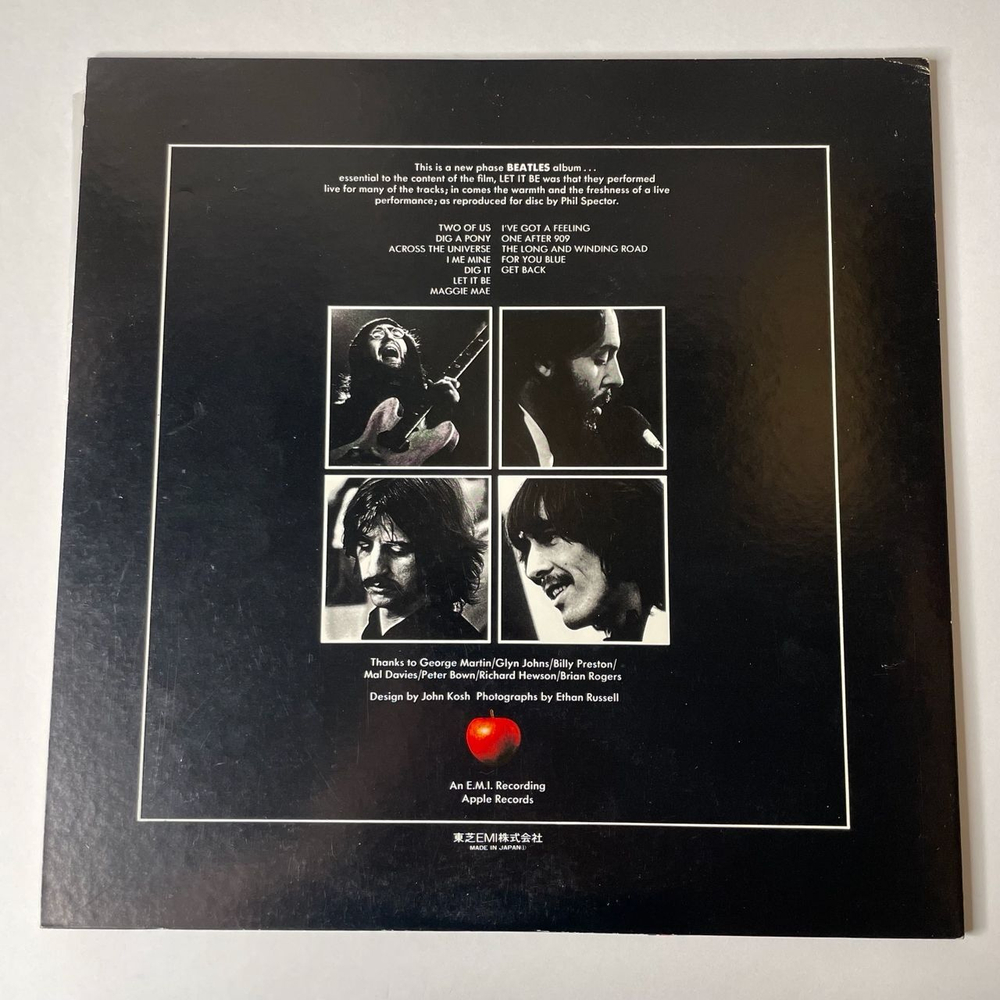 Винтажная виниловая пластинка LP The Beatles Let It Be (Japan 1976) (Obi) Dig A Pony