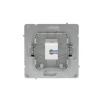 Компьютерная розетка RJ-45 без шторки, кат.6А одинарная,KANT, белая магнолия