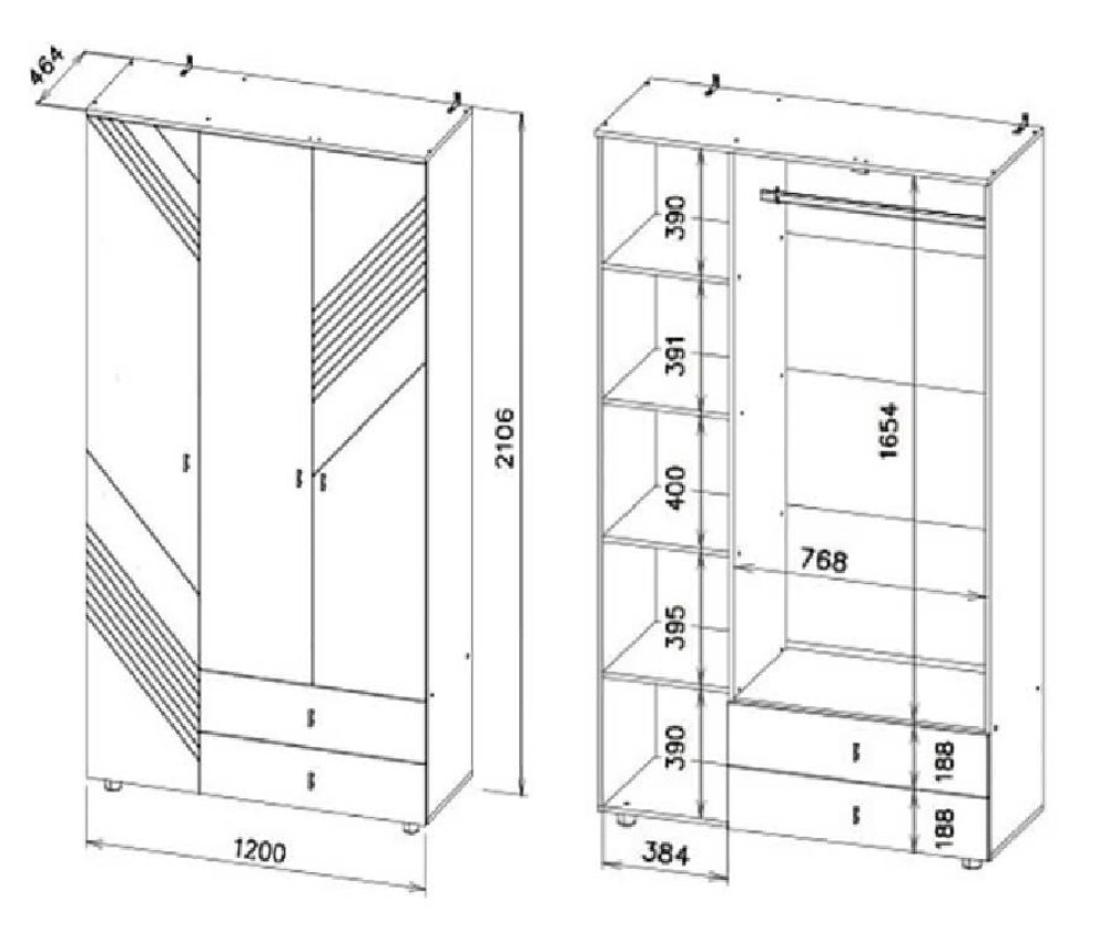 БАЙКАЛ Пенал (Графит/Дуб золотой)