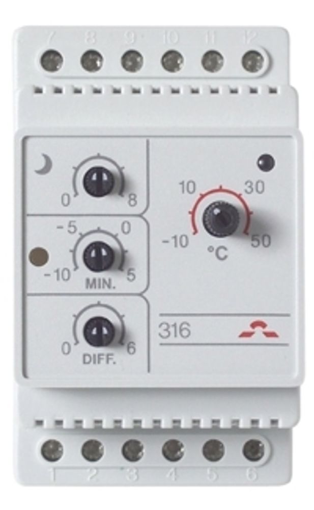 Терморегулятор Д- 316, -10°C-+50°C , с датч. пола