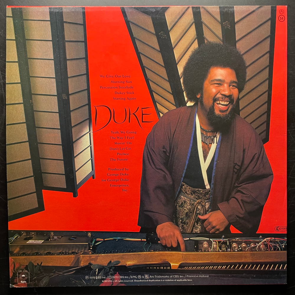 George Duke ‎– Don't Let Go (Голландия 1978г.)