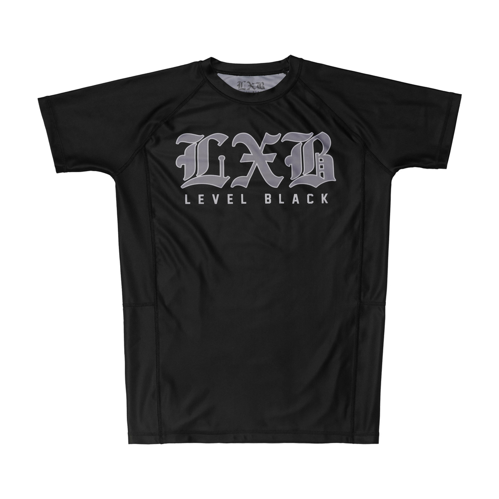 Рашгард Level x Black STEEL GRAY BLACK