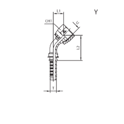 Фитинг DN 38 ORFS (Г) 2 (45)