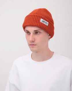 Шапка Waffle Terracot
