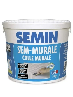 Готовый универсальный клей Semin Sem Murale (Сем-мюраль), 5 кг., для всех типов обоев и декоративных покрытий