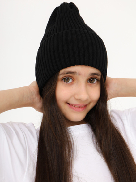 Шапка тыковка, черная