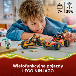 Конструктор LEGO Ninjago 71864 Многофункциональные машины Кая и Коула — фото 3