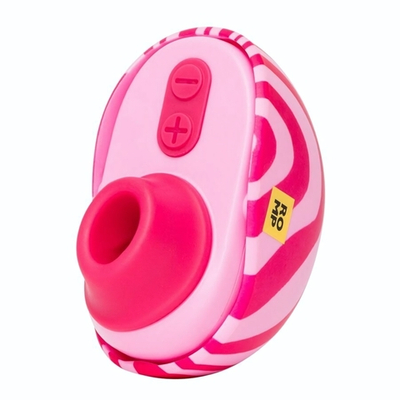 Розовый бесконтактный клиторальный стимулятор Romp Spin (Цвет: розовый)