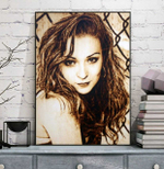 Портрет с гравировкой по фото на фанере