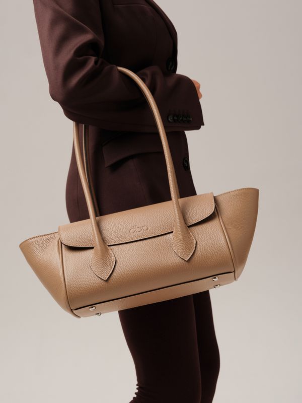 Кожаная сумка DBR 31341 капучино