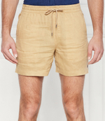 Льняное шорты POLO RALPH LAUREN - бежевый(710901802)