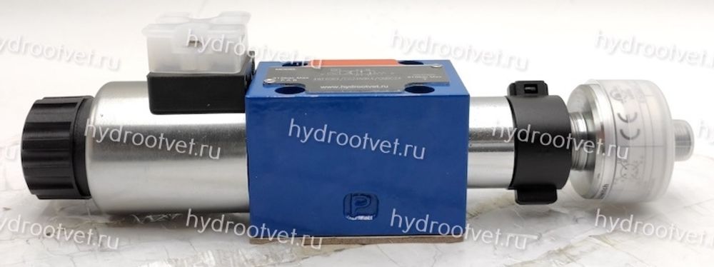 4WE6D6X/СG24N9K4/QMBG24 - Гидрораспределитель с датчиком положения золотника, Ду 6 с электроуправлением, схема D (574А), электроуправление G24, возврат - пружинный