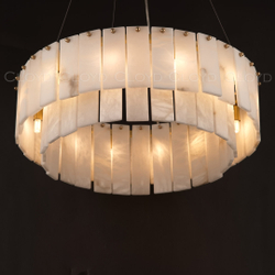 Люстра Cloyd HERCULANUM-A C8 / Ø60 см - алебастр - латунь (арт.11155)