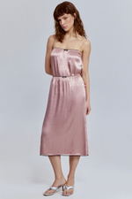 Юбка с кружевом из атласа